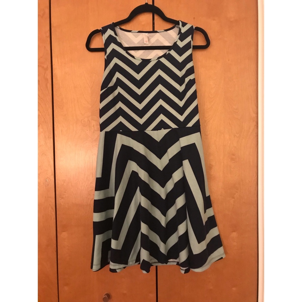 Chevron Skater Dress